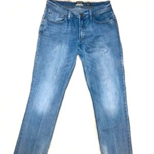 Reclaim Regular Straight Stretch Jeans 31W x34L Blue Tall Jeans